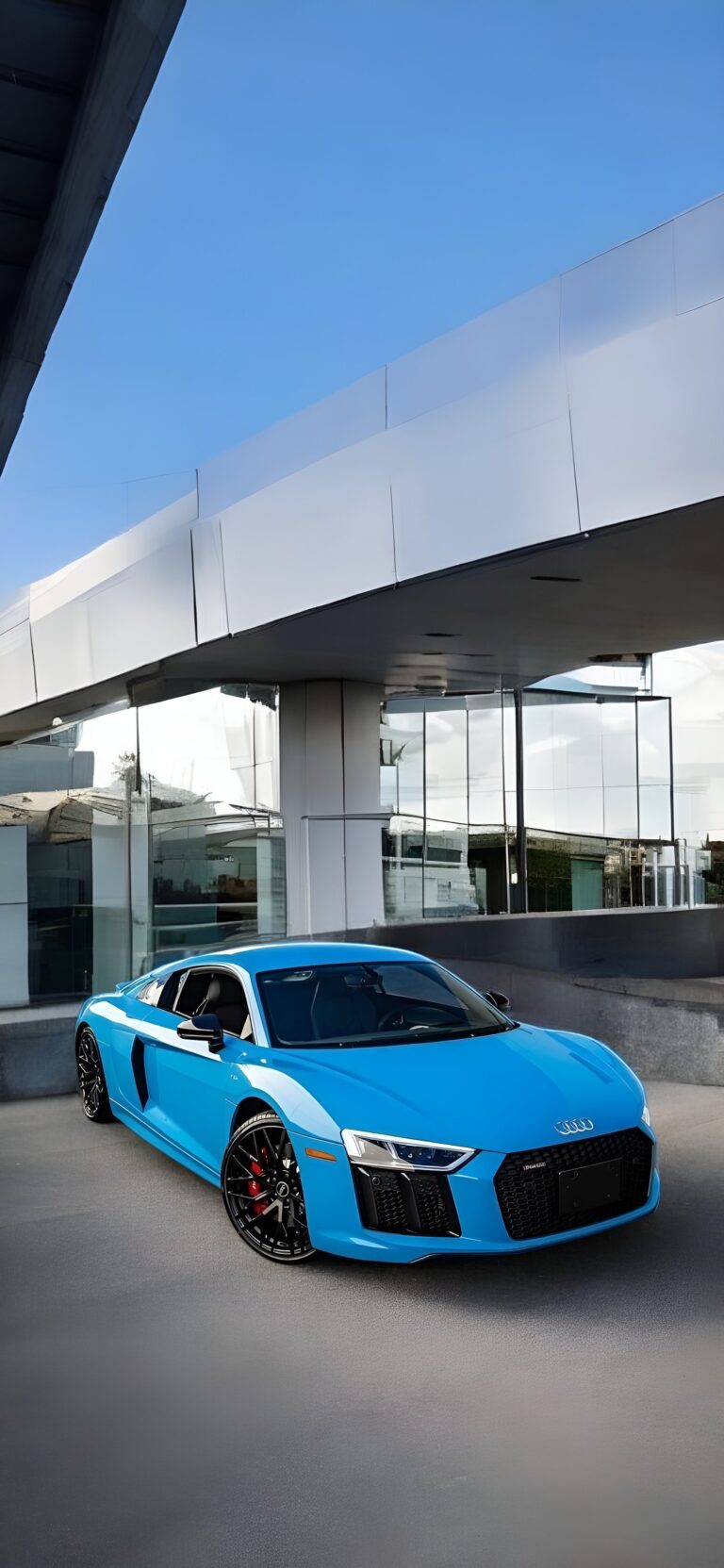 Blue Audi R8 wallpaper