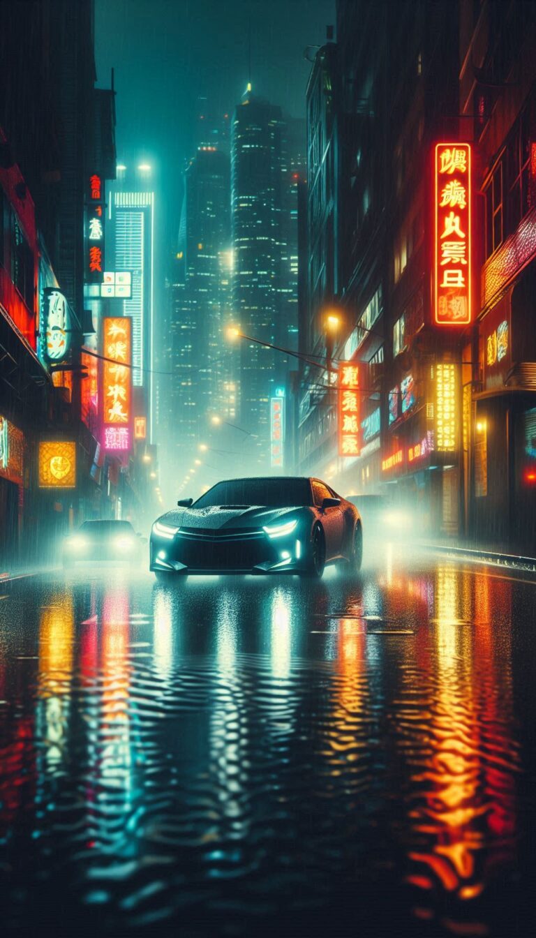 Night Car phone Wallpaper