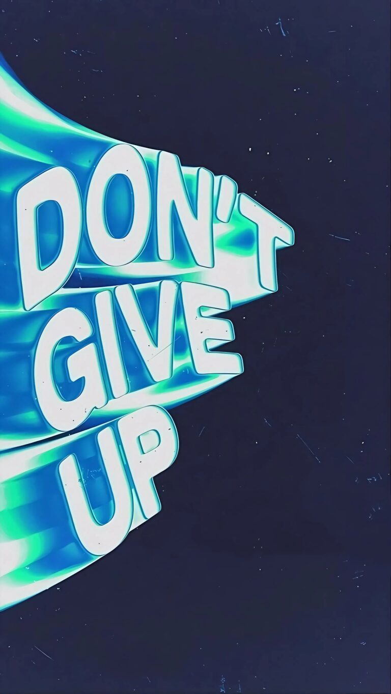 Don’t Give Up wallpaper 4k