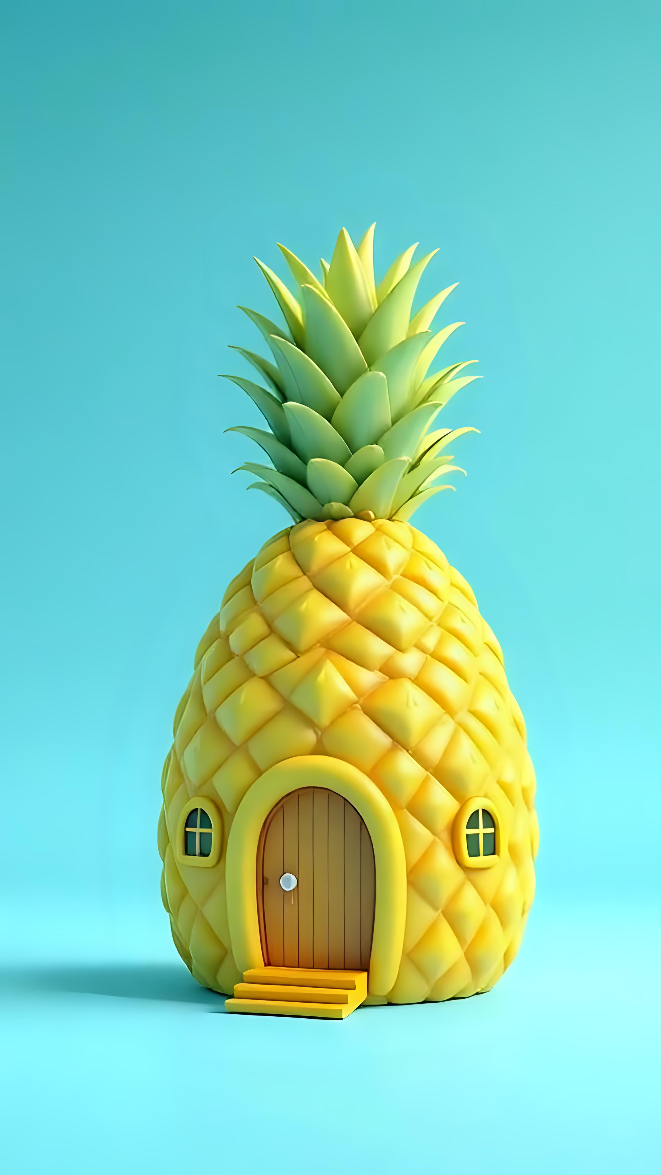 SpongeBob Pineapple House Wallpaper