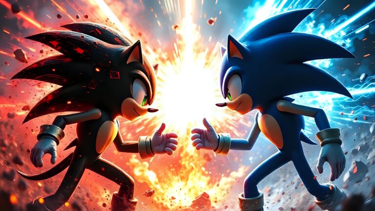 Sonic Vs Shadow The Hedgehog Wallpaper