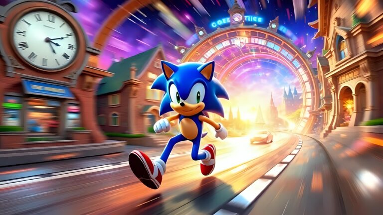 Sonic Time Travel Wallpaper