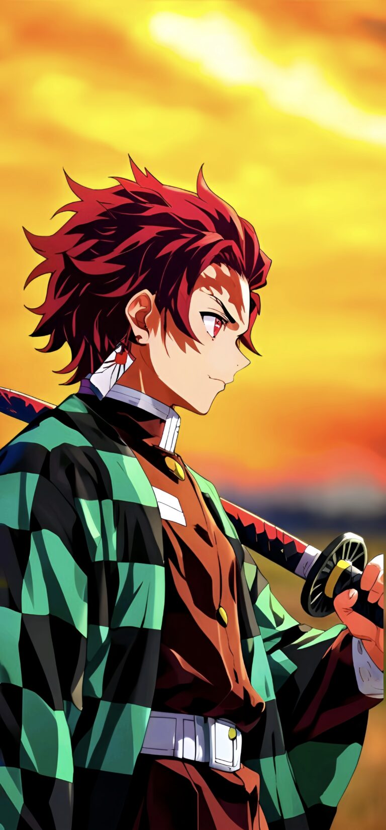 Epic Tanjiro Kamado Anime Wallpaper