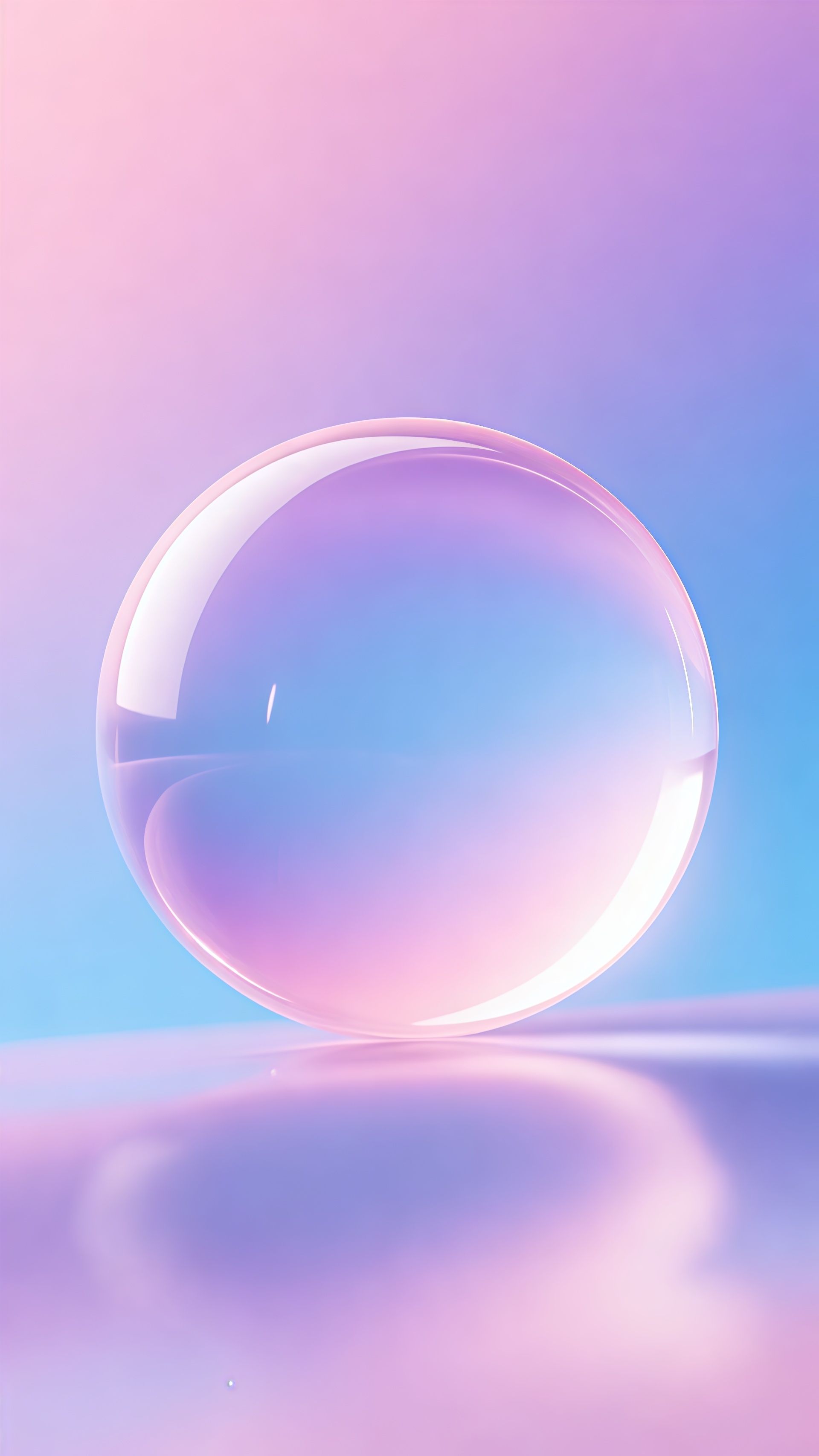 Iridescent Glass Sphere Bubble Pastel Wallpaper 6 iphone_14_pro