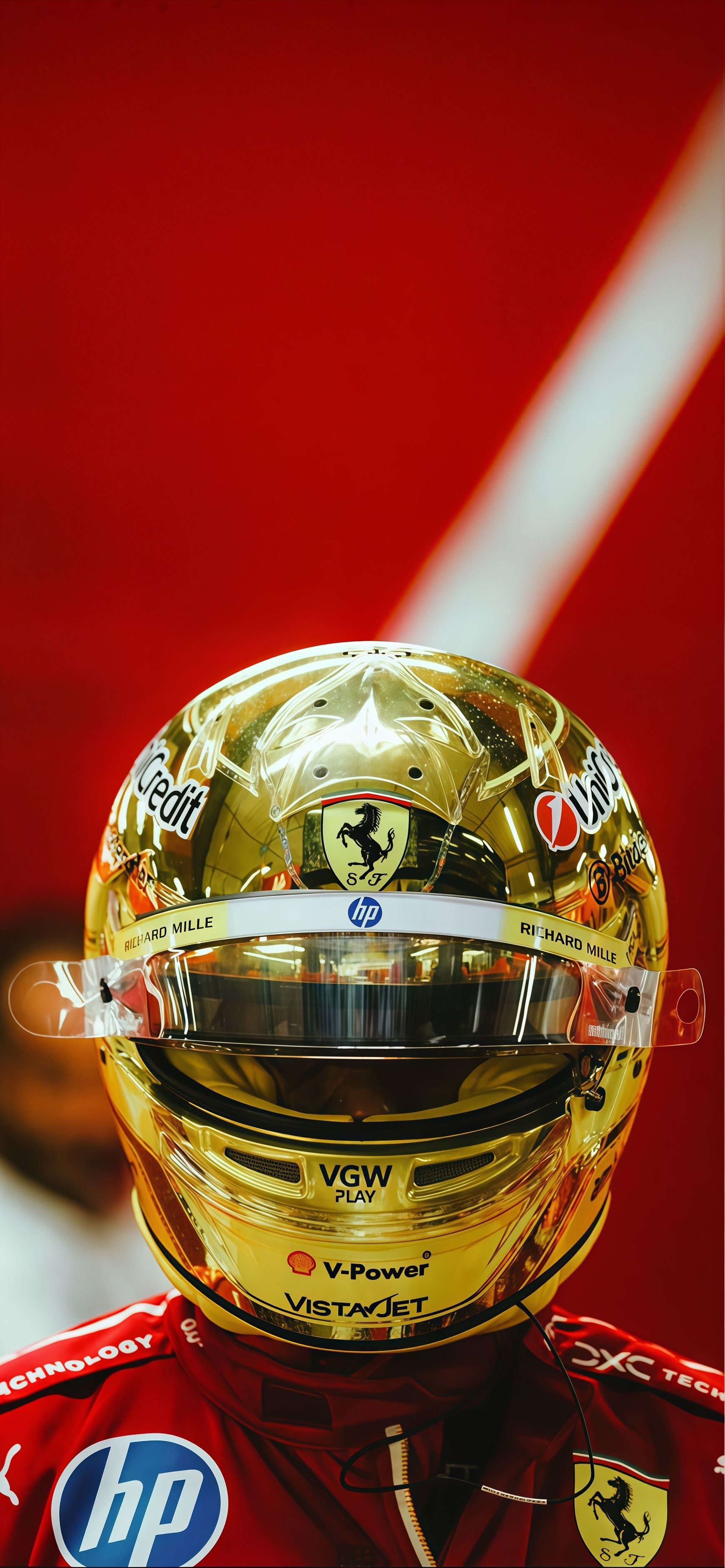 Lewis Hamilton Ferrari F1 Racing Helmet Wallpaper 6 iphone_14_pro