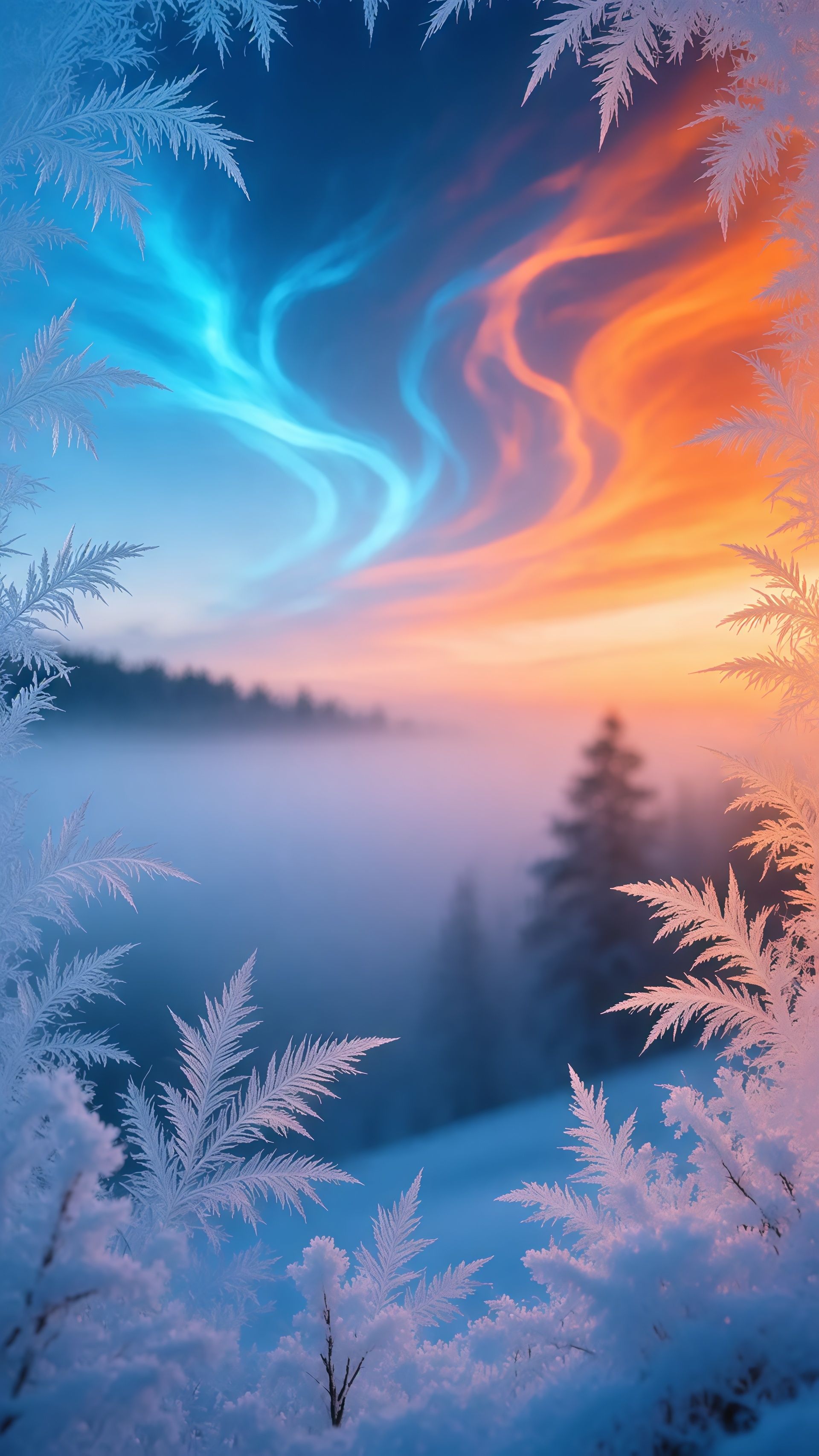 Macro Frost Ice Crystals Wallpaper 6 iphone_14_pro