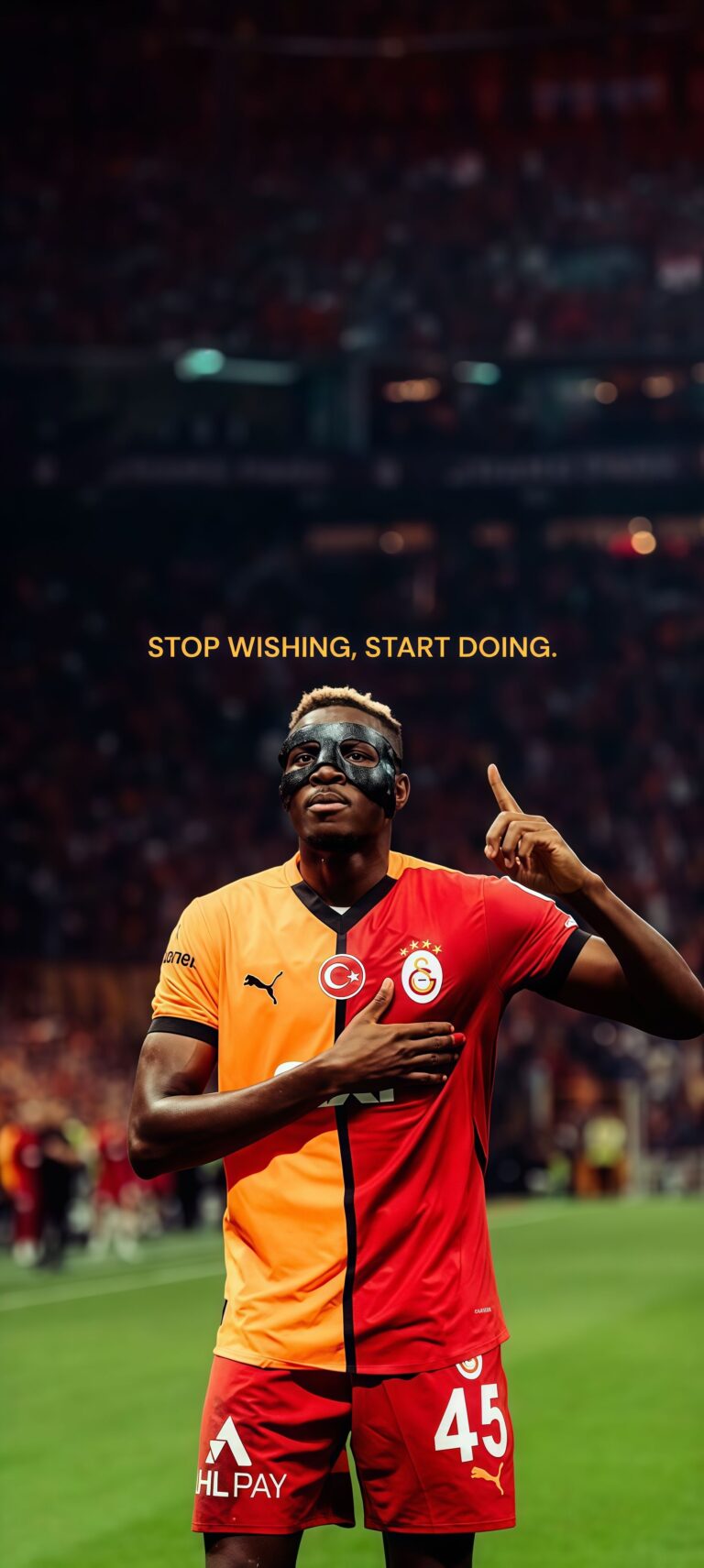 Osimhen Galatasaray 4K Wallpaper